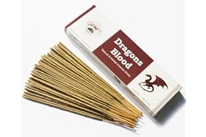 GIFT BRIT Giftbrit Dragons Blood Natural & Herbal Incense Sticks 100 Sticks With Incense Holder For Meditation, Yoga, Church, Relaxation, Healing and Positivity