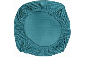 Yikko Fundas de asiento elásticas de spandex para sillas, lavables, para sillas de oficina, sillas de comedor, bar, decoración de bodas (azul)