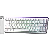 Aula Hero 68 He Manyetik Klavye Rapid Trigger Black King Switch 8000Hz RGB Neon TKL Hot Swap Oyuncu Klavyesi Beyaz
