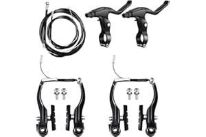 Bicicleta de montaña V Frenos Set, TOATELU Freno V-Brake para Bicicleta Freno de Bicicleta, Juego Completo de Frenos Universales para la Mayoría de Bicicletas de Carretera