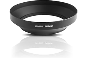 ARES FOTO Lens Hood. Pare-Soleil avec Filetage pour objectifs Grand Angle. Fabriqué en métal de Haute qualité. pour Nikon Sony Canon Olympus Fujifilm Tokina Sigma Tamron Panasonic Leica (67mm)