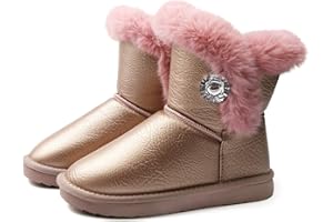 Apawwa Stivaletti Bambina Invernali Stivali Da Neve Da Ragazza Stivali Morbidi E Caldi Da Ragazza Stivali Di Pelliccia Da Ragazza