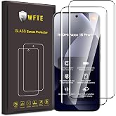 WFTE [2-Pack Screen Protector for Xiaomi Redmi Note 15 Pro Plus 5G/Poco M8 Pro, 3D Maximum Coverage, 9H Hardness, Fingerprint
