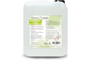 ‎TERRA DOMI TerraDomi Wegerein flüssig, 10 L, Steinreiniger für bis zu 4000 m², Reinigungsmittel für saubere Wege & Plätze, Wegerein, biologisch abbaubar