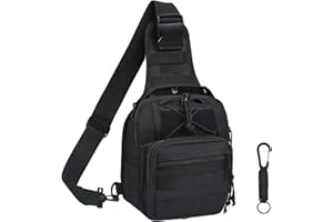 flintronic Sling Bag, Bolsa de Pecho, Puerto Crossbody para Hombres Mujeres Senderismo Ligero Ciclismo Mochila de Viaje para Acampar