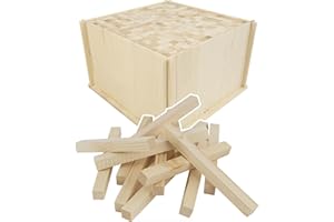 DELEGN LEGNETTI ACCENDIFUOCO DI ABETE-LARICE NATURALE, LUNG. 16 CM, ECCELLENTE QUALITÀ ESSICCATA, CONFEZIONATA IN UNA SCATOLA DI LEGNO DA 5 KG (2 SCATOLE - 10KG)