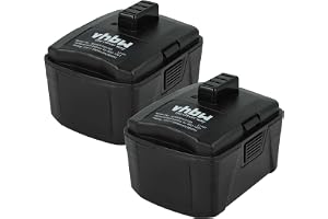 vhbw 2 x Li-Ion batteri 3 000 mAh (12 V) kompatibel med elverktyg verktyg Ryobi CS-1201, HJP001, HJP001K, HJP002, HP612K, JG0