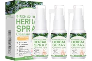 EONFAVE Lung Cleansing Spray, 3 Stück Lungenreinigungsspray, Herbal Lung Spray für befreite Atemwege, Natürliche Anften Körperpflege, Zum Entfernen Reinigen & Atmen, für Den Täglichen Gebrauch Geeignet(90ml)