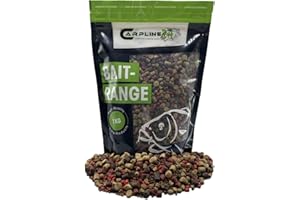 Carpline24 Halibut Pellet Mini Mix 5kg 2-9mm - Baits zum Anfüttern & Angeln von Karpfen, Futterpellets als Angelköder, Verschiedene Partikelgrößen