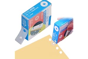 GUNWON Loose-Leaf Paper Hole Reinforcement Ring Labels Stickers, Hole Punch Reinforcers Stickers, 250 Pack Waterproof Self Adhesive Ring Hole Page Reinforcers Stickers for Office School Home
