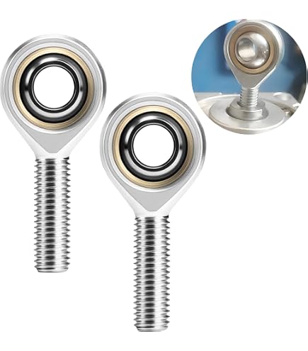 QUARKZMAN 2 Pezzi Di Cuscinetto Terminale A Snodo Si5T/K Da 5 Mm Con Filettatura Femmina M5x0.8 A Destra, Corpo Ghisa E Dado Di Bloccaggio Incluso - copertina