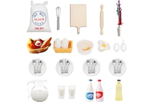 OHSN Wichtel Zubehör Wichteltür Zubehör Puppenhaus Zubehör 24 Stück Wichtel Zubehör Weihnachten 1/12 Miniatur Wichtel Zubehör Wichtel Baustelle Miniatur Küche für Simulationsspiele und Dekorationen