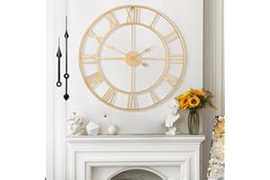 Mee 2ou Reloj De Pared De Diseño Moderno Y Vintage, Silencioso Sin Tic-TAC, Reloj De Pared Grande Salón, Disponible En 40 cm, 47 cm, 60 cm, 80 cm, 100 cm, Ideal para Ideal para Salon Cocina Oficina