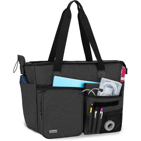 Sac De Travail Infirmière Damero - Fourre-tout Avec Poches Multiples | Ordinateur Portable Médical