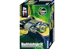 Die drei ??? Nachtsichtgerät von KOSMOS, Hochwertiges Nachtsichtgerät mit Infrarottechnik, Detektiv-Gadget, Detektiv-Spielzeug, Geschenk, Die drei Fragezeichen Spielzeug, Nachtsichtgerät Kinder,White