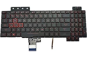 BESTPARTS New US Layout Backlit Keyboard Replacement for ASUS TUF Gaming FX505D FX505DY FX505DT FX505DU FX504 FX80 US English Laptop Keyboard