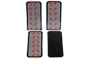 PONDWAY 4 Piezas Almohadillas de Gel de Repuesto Cinturón de Electro Estimulación Muscular Conductive Gel Conductor Parches Compatible con Slendertone Series Abdominal EMS Abs Belts