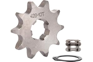 WOOSTAR Pignone Moto Anteriore 428 10 Denti 17mm per 50cc 70cc 90cc 110cc 125cc Dirt Pit Bike Mini Bike ATV Quad Ciclomotore