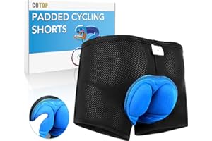 COTOP Pantalón Corto para Bicicleta Hombre Pantalón Corto para Hacer Ciclismo 3D Gel Ropa Interior de Bicicleta MTB Acolchado Pantalónes Cortos Antideslizantes y Transpirables