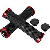welsberg 1 Paar BMX Lenkergriffe für Mountain und Stadtrad, rutschfeste Fahrradgriffe mit Schloss, Länge ca. 2,2 cm Durchmess