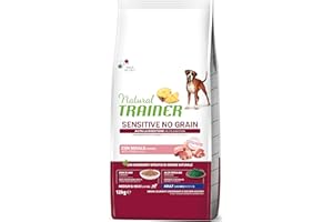Natural Trainer Sensitive No Grain Cibo per Cani Adulti con Maiale - 12kg