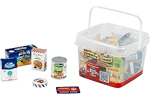 Theo Klein 7215 Petite Box garnie de Produits français I Boîtes et conserves pour la Boutique incluses I Jouet pour Enfants à partir de 3 Ans