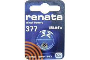 ICHOOSE LIMITED 377 (SR626SW) Batterie de Pièces de Monnaie / Oxyde D'argent 1.55V / pour Les Montres, Torches, Clés de Voiture, Calculatrices, Appareils Photo, etc / iCHOOSE