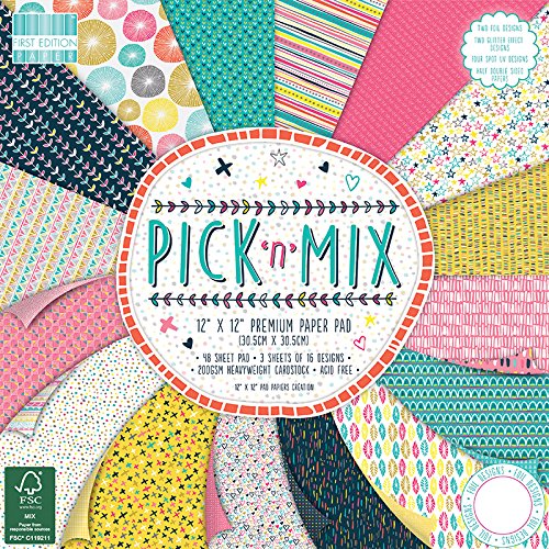 First Edition 12x12 FSC Papierblock Pick n Mix