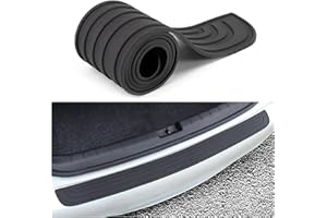 FANCYWUXI protezione paraurti posteriore auto, 104cm x 9cm Protezione paraurti in gomma, protezione bordi del bagagliaio, protezione paraurti posteriore per la maggior parte auto, SUV