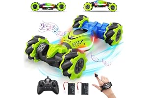 Pristar Ferngesteuertes Auto für Kinder, 4WD RC Drift Stunt Car Ferngesteuertes Auto mit Handsteuerung 2,4 GHz Stunt Drift Spielzeug Weihnachten Geschenke für 6 7 8 9 10 11 12 Jährige Jungen Mädchen