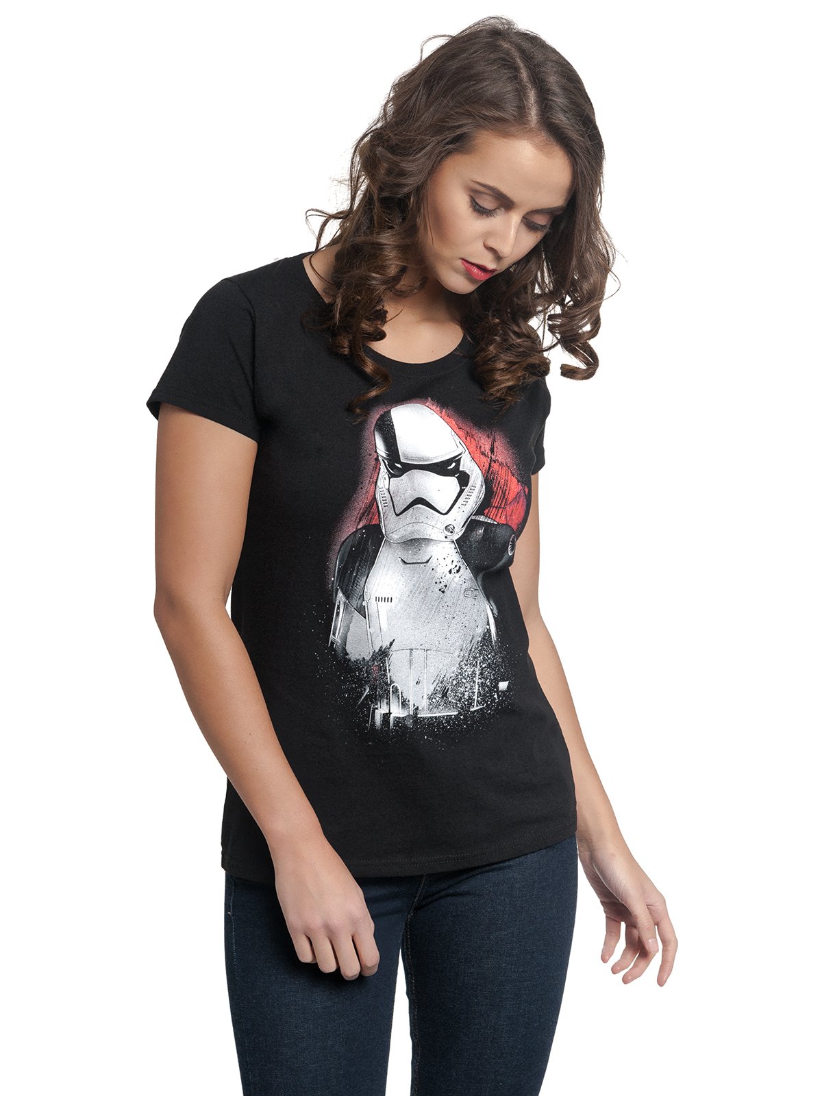 Star-Wars-Episode-8-Die-letzten-Jedi-Trooper-T-Shirt-schwarz-XL
