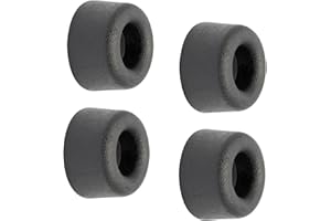 WAGNER Stoper do drzwi ściennych VULKANO MINI 4-częściowy zestaw - średnica Ø 20 x 10 mm, odbojniki z wysokiej jakości pełnej gumy, czarny, do wkręcania - 15501004