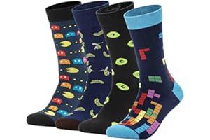DIVER SOCKS 4 Pares de Calcetines hombre divertidos-Calcetines de dibujos con estampados graciosos como regalos originales para hombres-talla 40-45