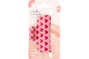 ‎INVISIBOBBLE invisibobble CLIPSTAR M Love is in the Hair (1 Stück) – Haarspange mit Herz-Design für Damen, Kinder & Mädchen – Mittlere Größe für dünnes Haar – Haarspangen Set für romantische & verspielte Styles