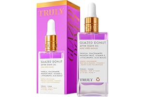 Truly Aceite de afeitado de donas esmaltadas – Tratamiento de golpes para mujeres, aceite para después del afeitado para mujeres y tratamiento de cabello encarnado para zona de bikini
