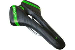 GORIX Selle de vélo Confortable Coussin avec Rail VTT vélo de Route pour Homme et Femme (A6-1)