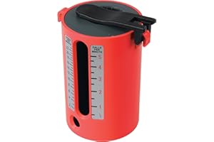 Dickie Dyer 952557 Flow Measure Cup 2.5 - 22L / 1/2 - 5 Gallons,Black/Red