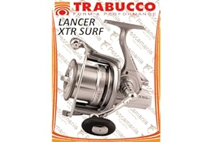 Trabucco Mulinello da Pesca Lancer XTR 6500 per Pesca a Fondo Surfcasting Beach Ledgering da Lancio con Babina Grande Che Permette la Fuoriuscita Fluida del Filo per Raggiungere Distanze Maggiori