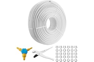 VEVOR Tubo PEX Alluminio per Riscaldamento a Pavimento Rotolo 300m, Tubo PEX-AL-PEX in Composito Alluminio-Plastica Φ16mm Spessore 2mm, Tubo Barriera all'Ossigeno per Liquido Gas Acqua Calda Fredda