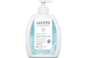 lavera sapone delicato alla base – sapone liquido con aloe vera e camomilla biologica – compatibile senza seccare le mani – pH neutro sulla pelle – cosmetico naturale – vegano – biologico (6 x 250 ml)