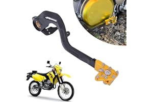 AnXin Motorrad Bremspedal Fußhebel hinten für DRZ400 00-04,DRZ400S 00-23,DRZ400E 00-07,DRZ400SM 05-23 Gold
