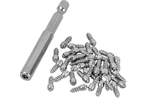 Michigan Tungsten Water Studs for Fishing Waders & Hiking Boots, Socket Included, Pack of 40