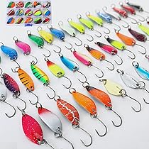 Kit 5 Cucchiai Da Pesca Per Trota - Esche UV E Autoluminose, Con Scatola E Rimuovi-Amo - Foto 7