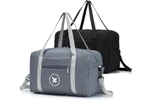 BAGROUPS 2X Ryanair Handgepäck 40x20x25 Cabin Bag Handgepäck Tasche für Flugzeug Faltbarer Reiserucksack Wasserdichtes Nylon, Herren Damen Gepäcktasche Reisekoffer