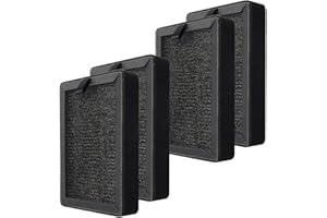 PUREBURG Replacement True HEPA Filters Compatible with LEVOIT LV-H13EU / LV-H128 Air Purifier, Part LV-H13EU-RF/LV-H128-RF,4-Pack