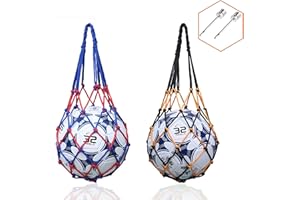 ‎LAEEYIN laeeyin Ballnetz Net Tasche Tragbare Ballnetz Sports Ball Ballnetz für Fußball, Basketball Ballnetz 1 Ball Hoher Dicke Haltegriffe