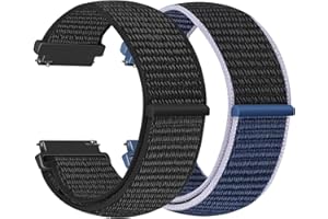 Vodtian Nylonowy pasek 20 mm, kompatybilny z Samsung Galaxy Watch 6/5/4 40 mm 44 mm / Galaxy Watch 5 Pro 45 mm / Watch 6 Classic / Watch 4 Classic / Active 2 / Garmin Vivoactive3/5, sportowy pasek do