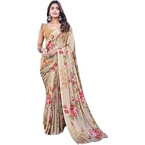 Buy Yashika Women's Elegant Chiffon Saree Set with Blouse Piece ...