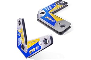 S&R Welding Magnet Set with Angles 15° 45° 60° 90° 120° 135° 165°, 2-pieces, holding force up to 9 KG and up to 13 KG