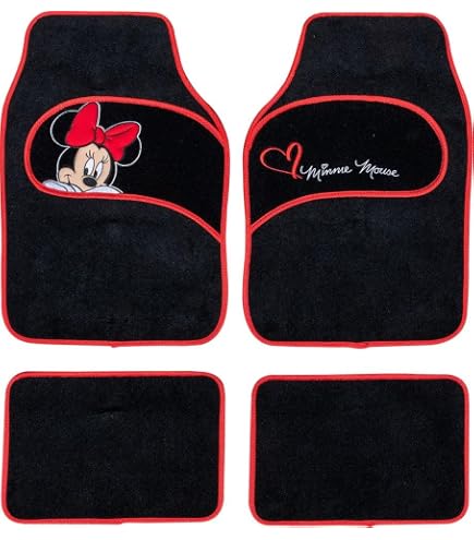 Disney discovery mickey mouse expressions rubber floor mats set decor